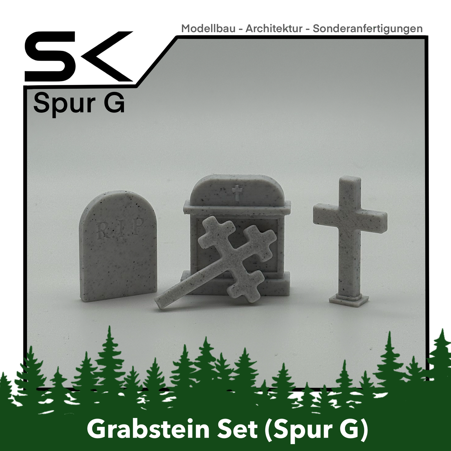 Grabstein Set | kompatibel mit Spur G Ersatzteil