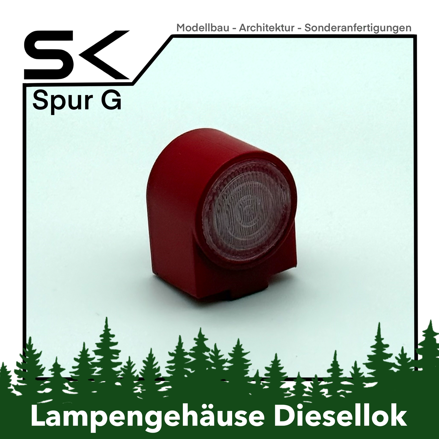 Lampengehäuse Dampflok mit oder ohne Glas | kompatibel mit Spur G Ersatzteil