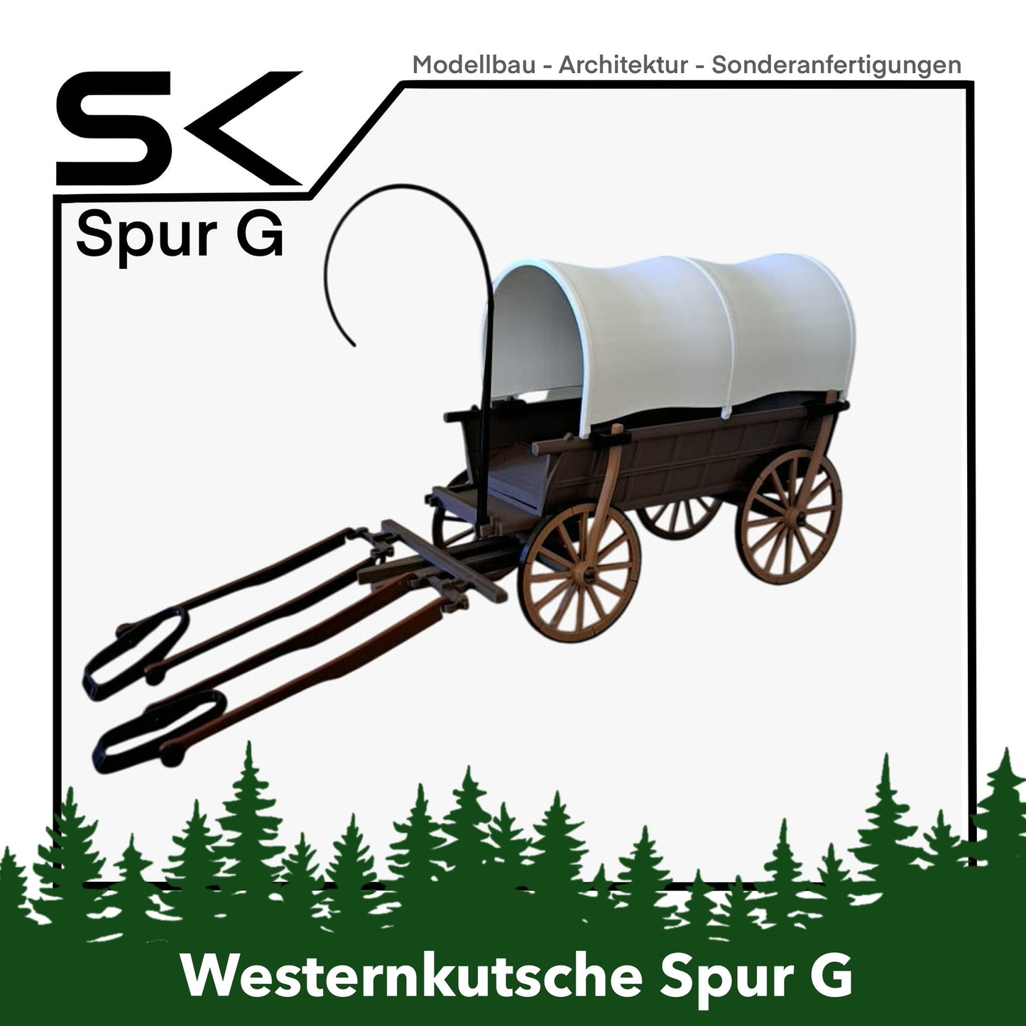 Western Kutsche Planwagen Spur G Playmobil