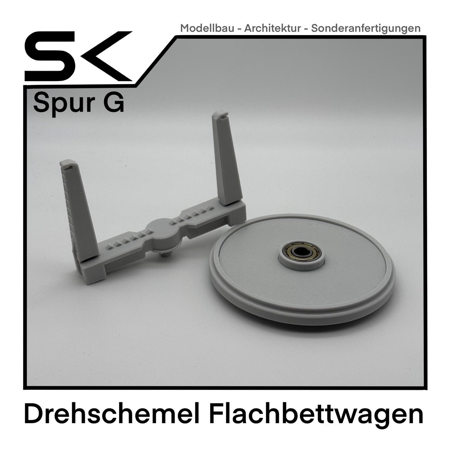 Drehschemel Flachbettwagen | Ersatzteil für Spur G Ersatzteil