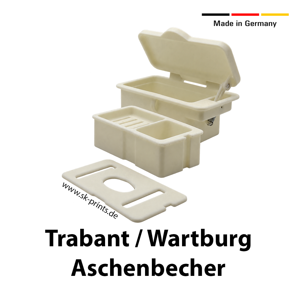 TrabiAscher - DDR Aschenbecher Trabant, Wartburg, Framo