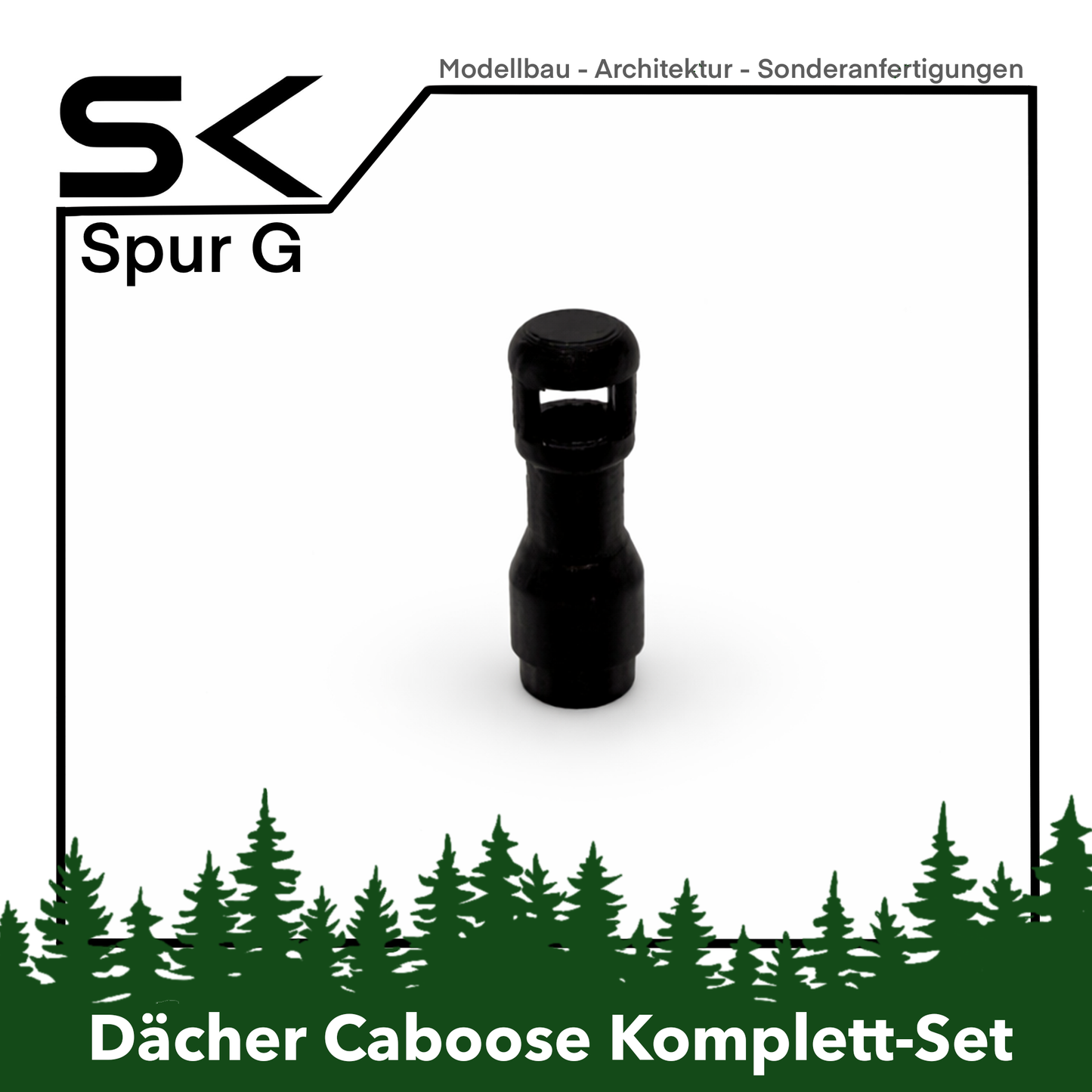 Dächer-Set Caboose (konfigurierbar) | kompatibel mit Spur G Ersatzteil