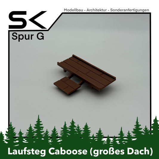 Laufsteg Caboose mit Stufe | kompatibel mit Spur G Ersatzteil