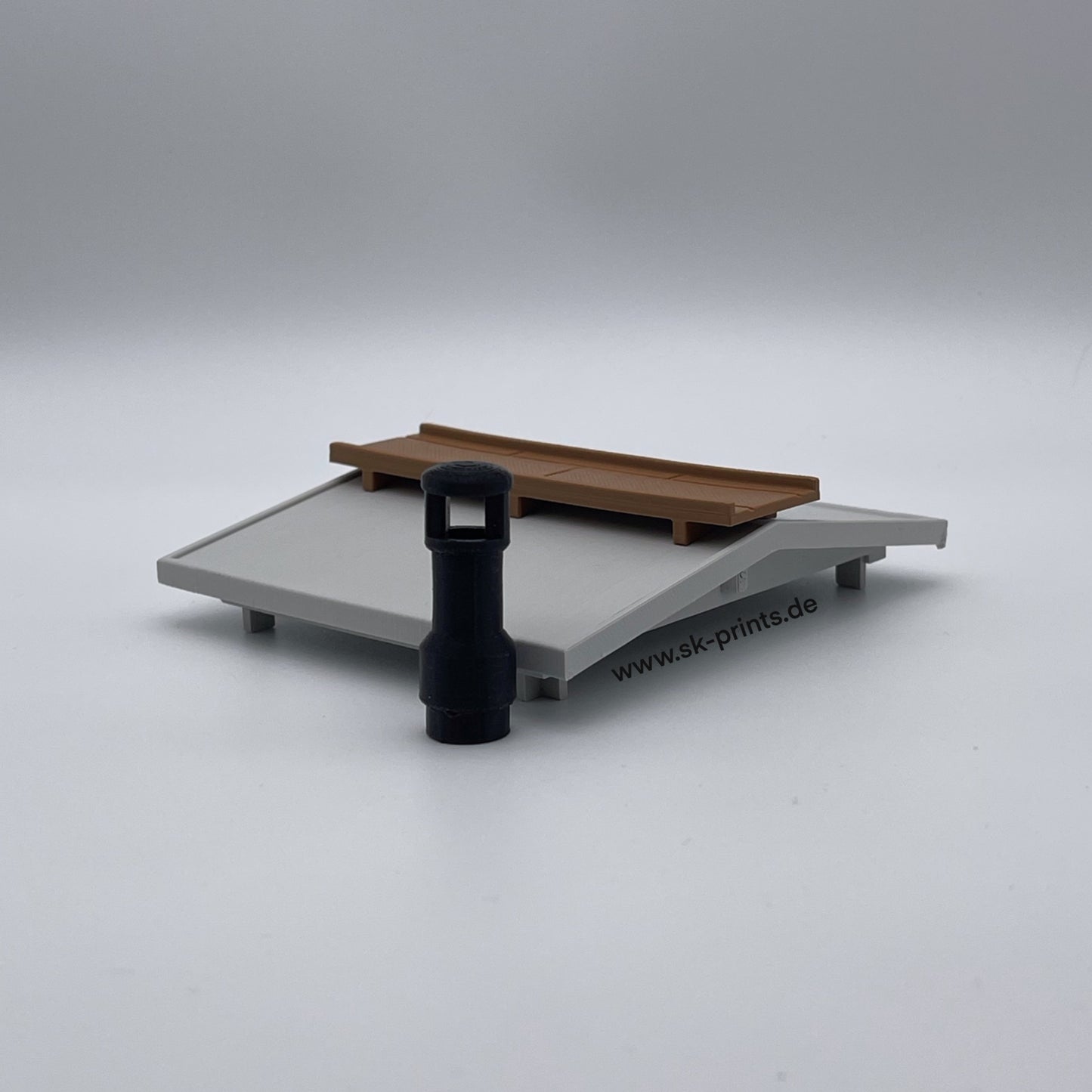 Reparatur-Set Caboose (Dach + Schornstein) | kompatibel mit Spur G Ersatzteil