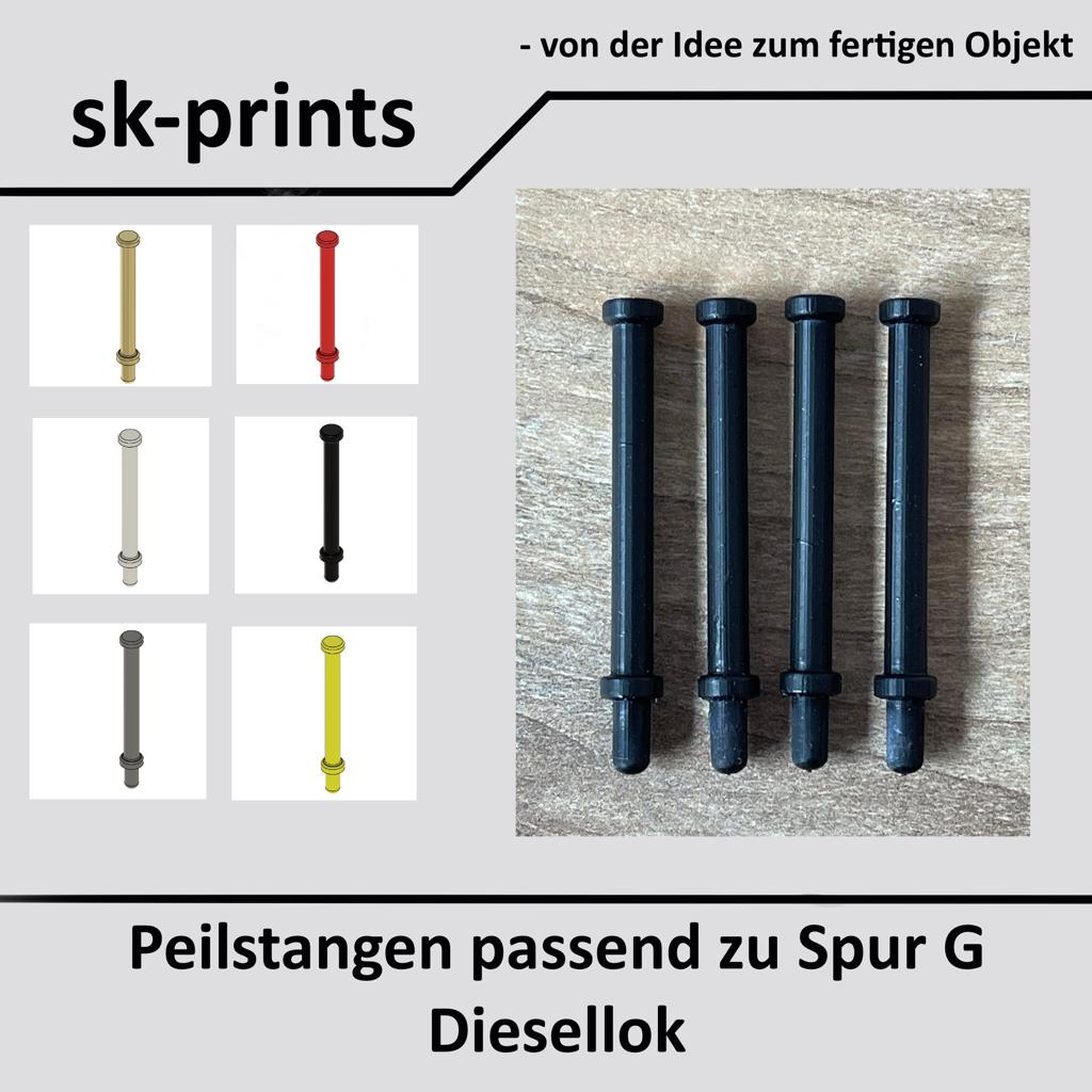 Peilstange Set (4 Stück) | kompatibel mit Spur G Ersatzteil