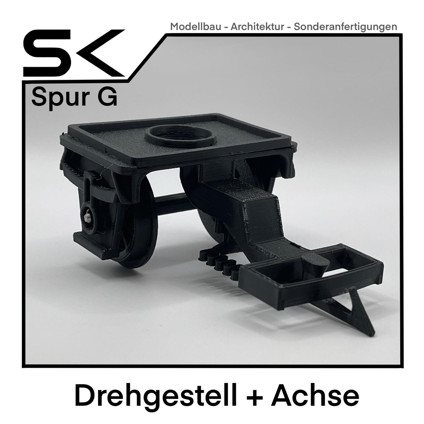 Drehgestell + Achse | kompatibel mit Spur G Ersatzteil