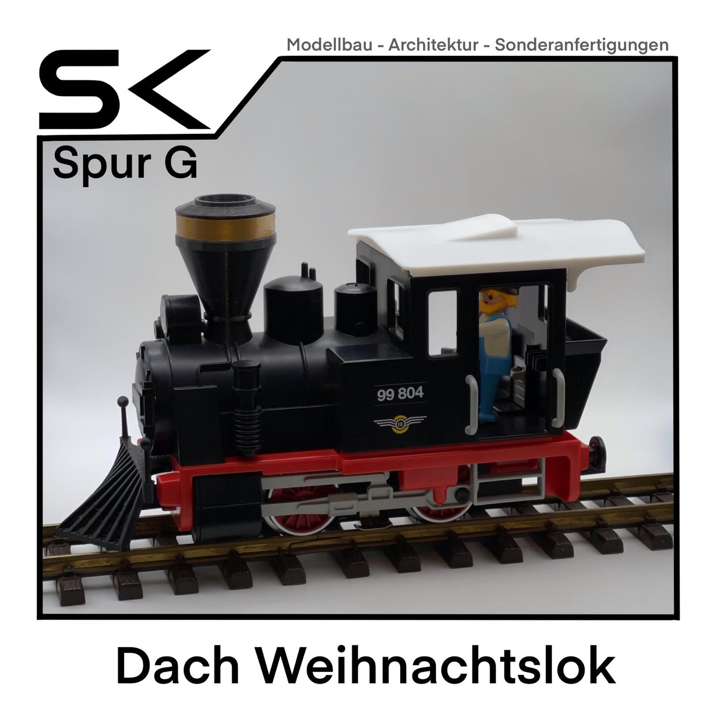 Dach Weihnachtslok / Dampflok | Ersatzteil für Spur G