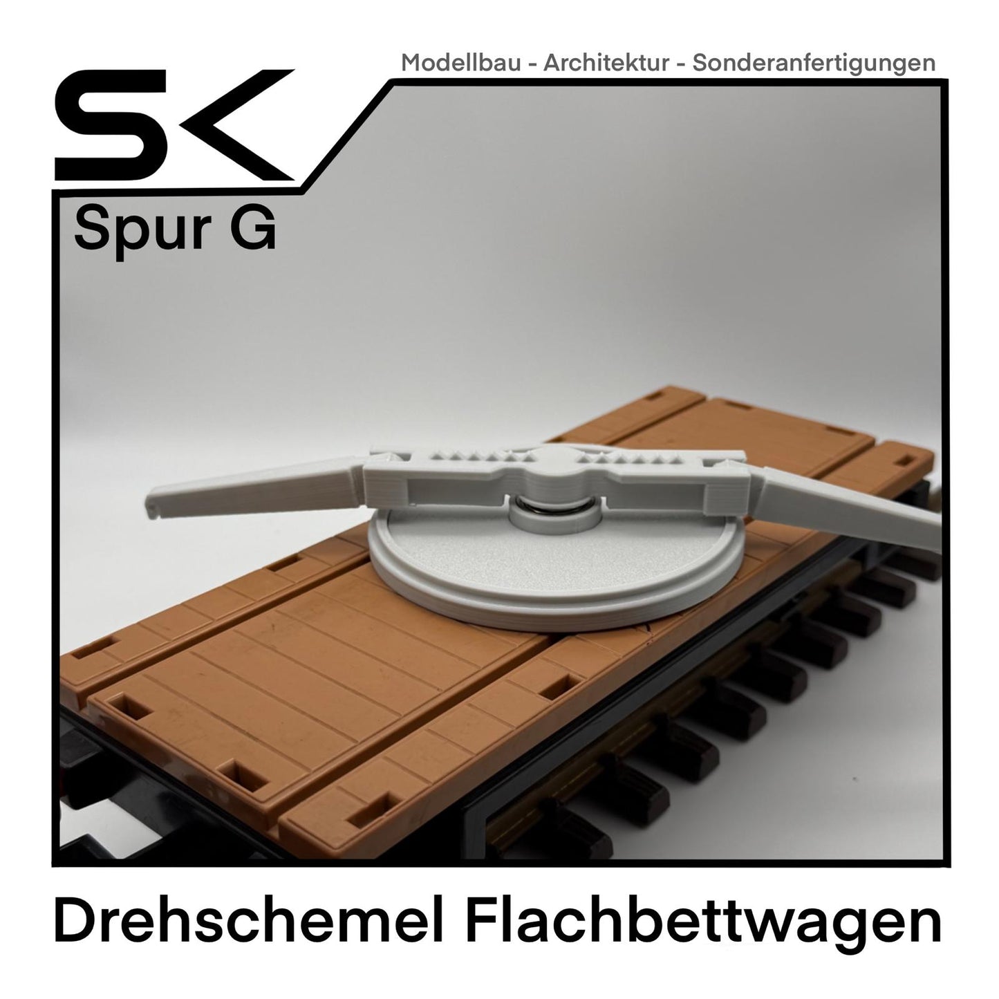 Drehschemel Flachbettwagen | Ersatzteil für Spur G Ersatzteil