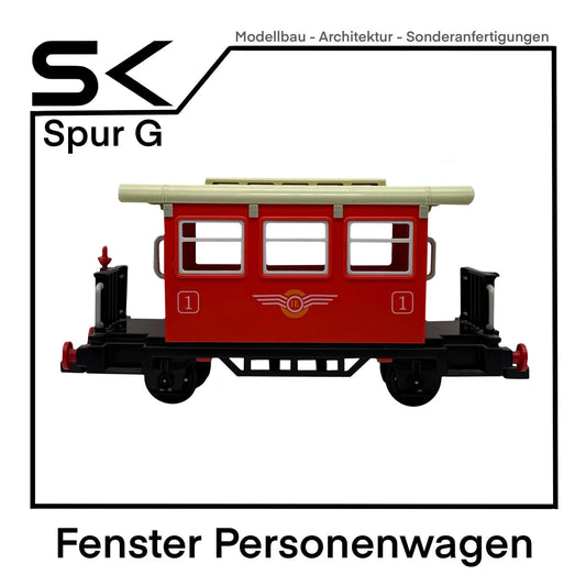 Umbau-Set Personenwagen klickbare Fenster 6 Stück | passend Spur G sk-prints
