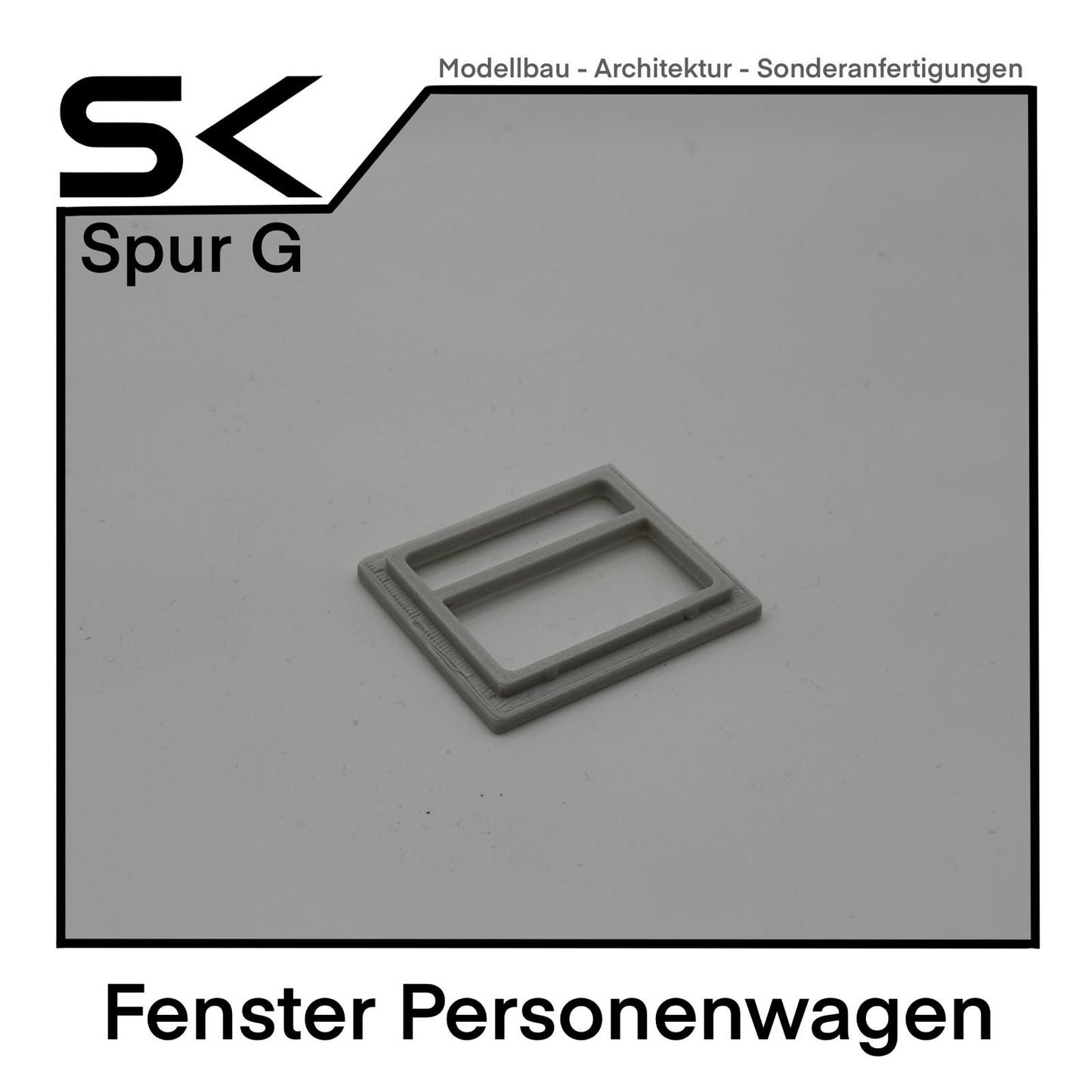 Umbau-Set Personenwagen klickbare Fenster 6 Stück | passend Spur G sk-prints