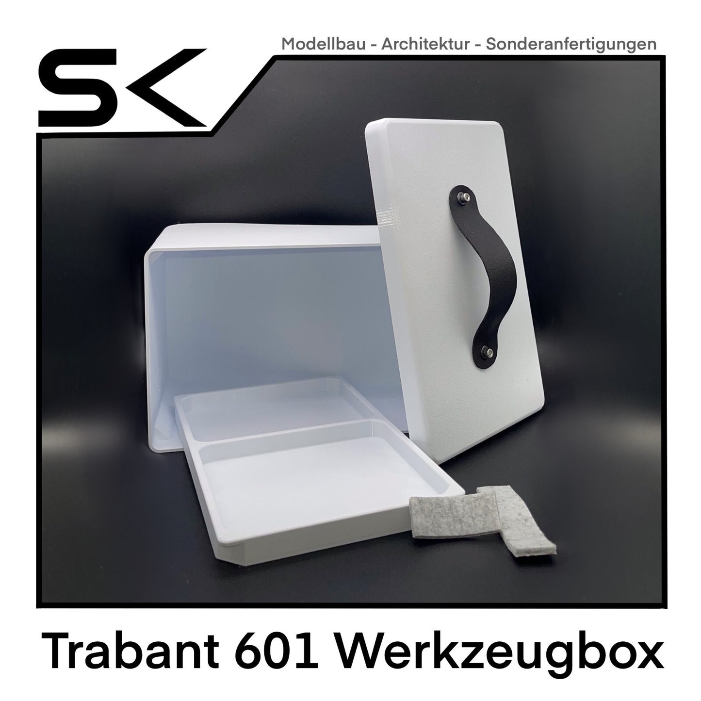 TrabiBox - Werkzeugbox für den Trabant 601 Motorraum