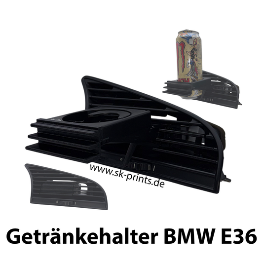 BMW E36 Getränkehalter Lüftung – ohne Bohren | ausfahrbarer Becherhalter